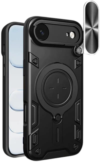 Hoesje geschikt voor Apple iPhone Air - Techsuit CamGuard Pro Back Cover - Zwart