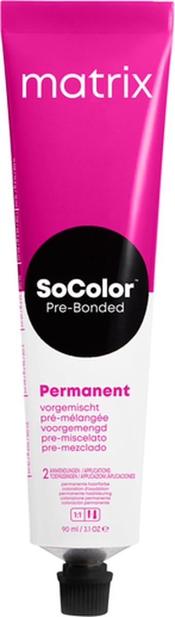 Matrix SoColor Pre-Bonded Permanent Crème Haarkleur Kleuring 90ml - 08NW Light Blonde Natural Warm / Hellblond Natur Warm