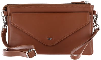Golden Head Leren polstasje schoudertas Polo RFID Protect Mini-Tasche 8216 Cognac bruine