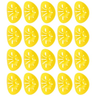 Lot de 20 mini-attrape-abeilles réutilisables en forme de fleur, entonnoir pour guêpes et insectes, outils d'apiculture de jardin yellow