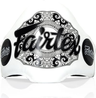 Fairtex BPV2 Lightweight Belly Pad (A.K.A. "The Champion Belt") - Wit - standaard maat