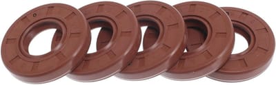Universele Olieafdichting Dubbele Lip Tc met Roterende Veerstalen Afdichtingsring 19X40X7Mm - Rubber FKM, Hoge Druk, Duurzaam, 5 Stuks voor Auto en Industrie