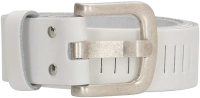 Hide & Stitches Leren Riem - Wit - 4cm breed - 105 cm lengte