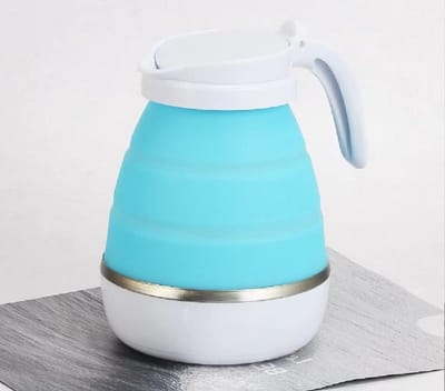 Opvouwbare Waterkoker - Reis Waterkoker - Koffie en Thee - Dubbele Spanning Ontwerp - 800ml - Blauw