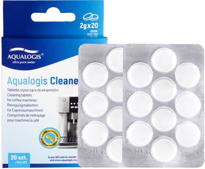 Aqualogis Cleaneo - Tabletten voor Koffiemachines - 20 tabletten - Schoonmaken - Ontvetten