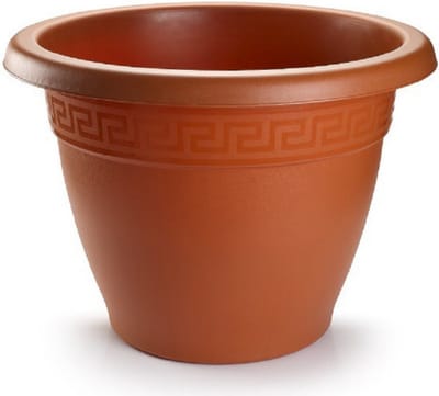 Plasticforte Plantenpot - terracotta bruin - 45x38 cm - bloempot - kunststof - rond