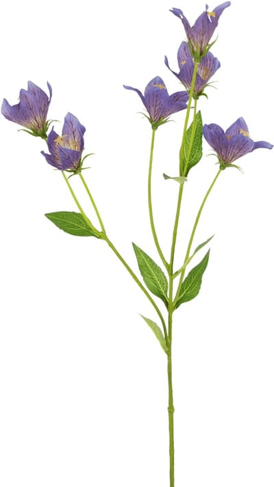 Easyplants | Kunstbloem Grasklokje 62 cm paars | Zijde | Nepbloemen | paars | Onderhoudsvrij | Kant-en-klaar
