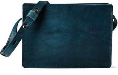 Harold's SAS Schoudertas Leer 23 cm - Dames - petrol-blau