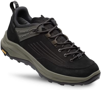 Grisport Outlander low zwart groen wandelschoenen uni (15601-167)