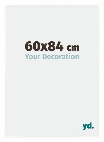 Your Decoration - Fotolijst 60x84 cm - Kunststof - Wit Hoogglans - Evry