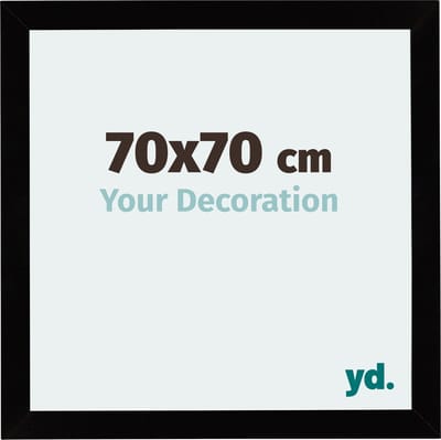 Your Decoration - Fotolijst 70x70 cm - MDF - Zwart Hoogglans - Mura