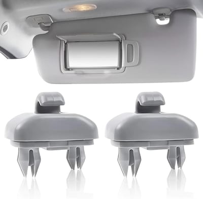 Auto zonneklep clip, 2-delige haak zonneklep interieur zonneklep haak houder, geschikt voor A1, A3, A4, A5, Q3, Q5 (8E0, 857, 562) A7, B6, B7, B8, S4, S5