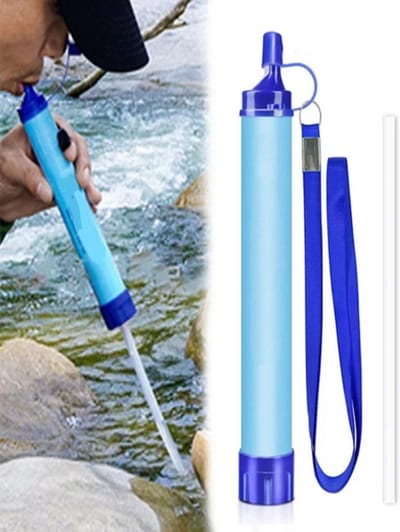 Draagbare Waterzuiveraar voor Kamperen en Wandelen – Waterfilter voor Beekjes en Meren, Overlevingspakket Noodgeval, Crisis Nood Uitrusting, Ideaal voor Outdoor Avonturen