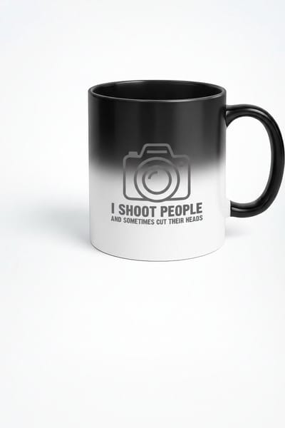 I Shoot People Fotografen Mok - Magische Kleur Veranderende Koffiemok
