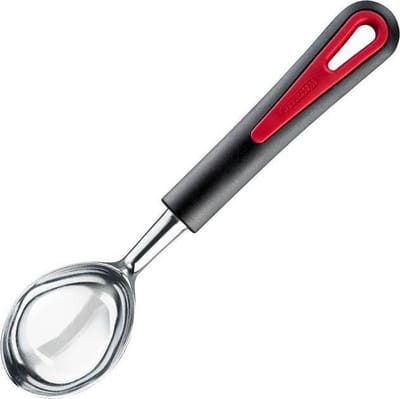 Westmark Ijsschep/ijslepel, verchroomd, lengte: 21,5 cm, gegoten metaal/kunststof, Gallant, zwart/rood, 29582270