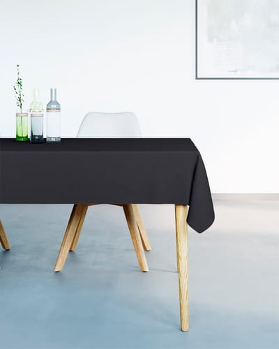 Mistral Home - TAFELKLEED - waterafstotend - 150 x 250 cm - effen kleur - zwart