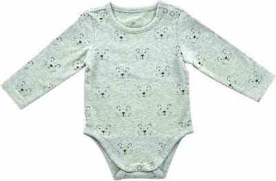 Jollein romper lange mouw Little lion grey