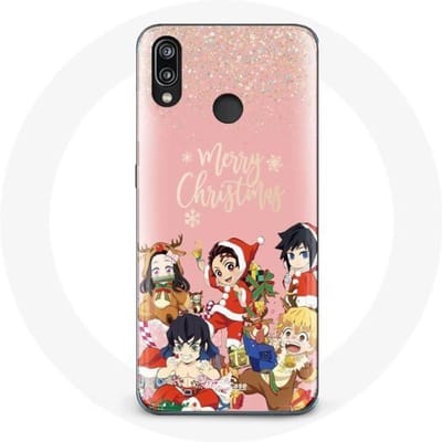 Coque pour Huawei P20 Lite Demon slayer merry christmas affiche Anime Manga