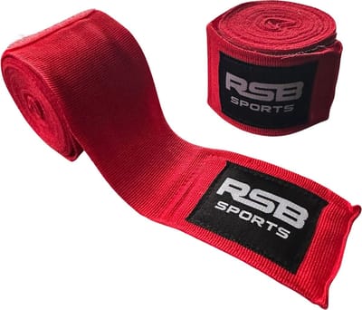 RSB Sports Bandage Boksen 350 cm - Handwraps - Paar - Rood