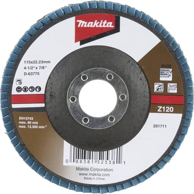 Makita D-63775 Lamellenschuurschijf Diameter 115 mm Korrelgrootte (num): 120 1 stuk(s)