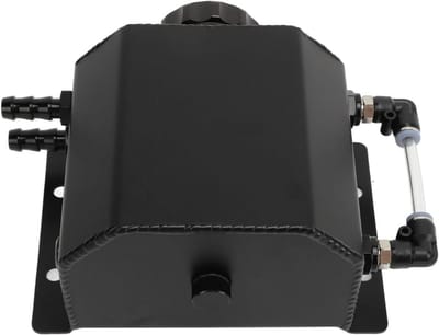 Koelvloeistof Expansievat - Overlooptank Reservoir - Motor Koeling - Universele Montage - 1 Liter - Zwart