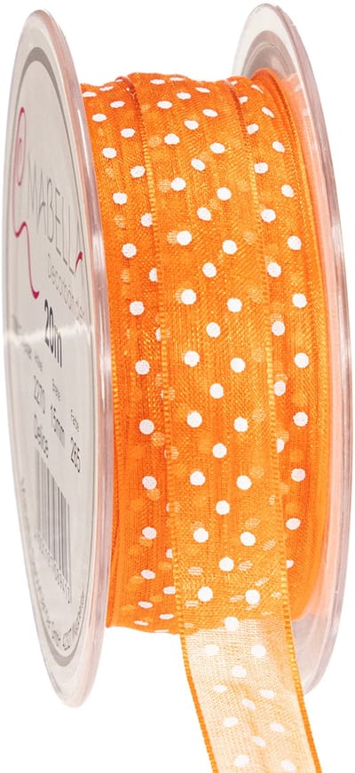 Cadeaulint met stippen voor een elegante cadeauverpakking, 1,5 cm bree