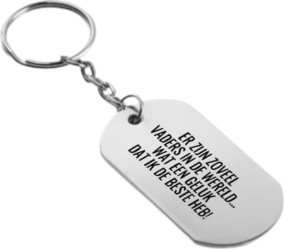 Akyol - er zijn zoveel vader in de wereld... wat een geluk dat ik de beste heb sleutelhanger - Papa - de liefste en beste vader - vaderdag cadeautjes - vaderdag - cadeau - verjaardagscadeau - verjaardag - geschenk - gift - vader artikelen - 54 x 29mm