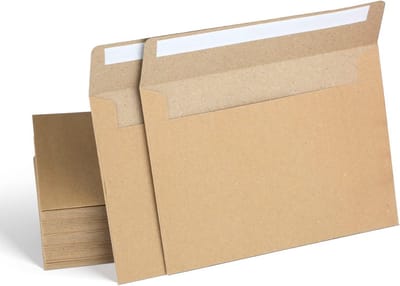 100 Stuks Kraft Enveloppen A6 Bruin Papier voor Kaarten en Uitnodigingen