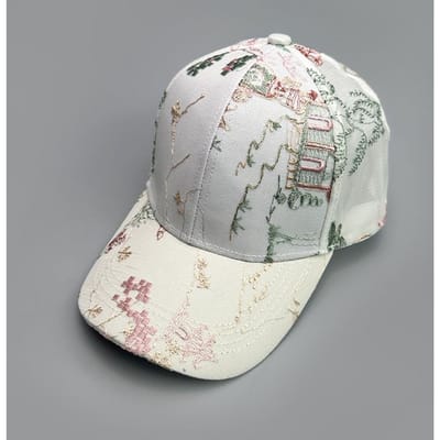 Antiek China Chic Vlinder Baseballpetten Nieuwe Dames Casual Zonneklep Elegante Ademende Veelzijdige Mode Buiten Pet met Klep 52-60cm gray