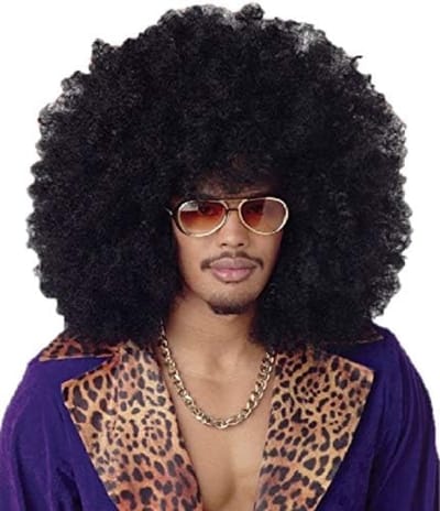 XXL Afro Pruik krulpruik voor Carnaval en Feest