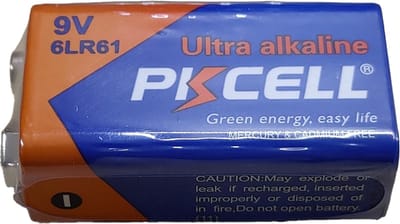 9V Alkaline Batterij - Lange Levensduur - Rookmelder - Microfoon - Meetapparatuur - 6LR61 - 6AM6 - PP3 - 1604A - 1 Stuk