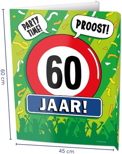 Window signs - 60 jaar