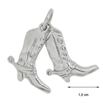 Blinx Jewels Zilveren Hanger Cowboylaarzen