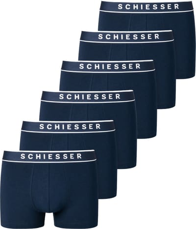 Schiesser Heren Shorts / Pants 6er Pack - 95/5 - Cotton