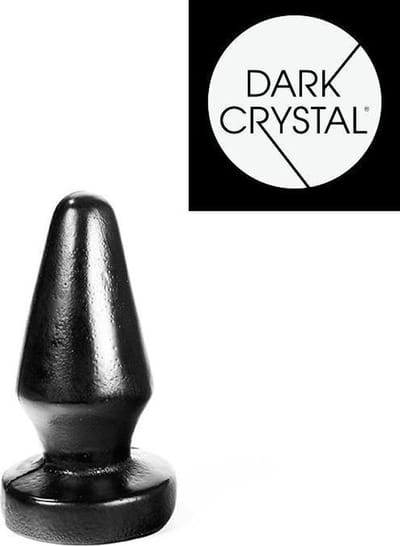 Dark Crystal Buttplug 13 x 5,5 cm - zwart