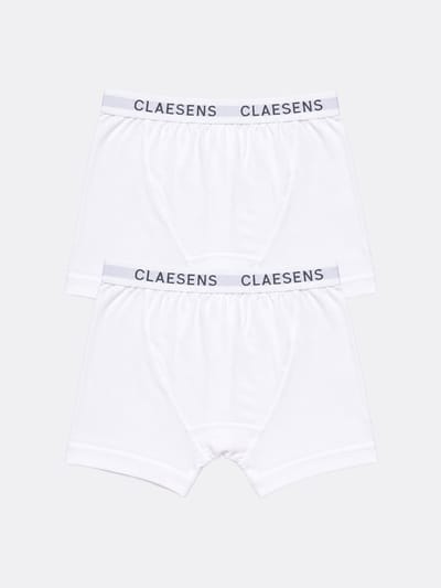 Claesen's® - Boxershorts Wit Rib 2-packCL 2033-White-S