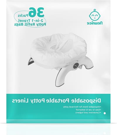 Wegwerp Potty Zakken - Reis Potty - Onderweg Hygiëne - Absorberend & Lekvrij - 36 Stuks - Wit