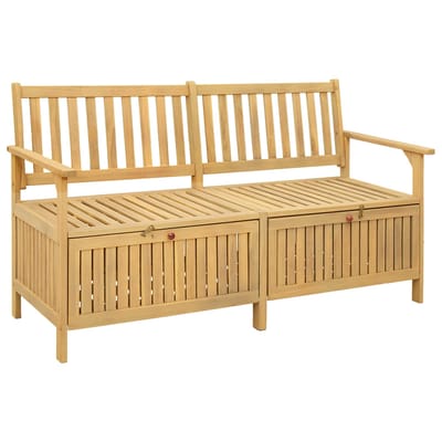 vidaXL - Opslagbank - 2 - -Seater - 148 - x - 63 - x - 84 - cm - Massief - Acaciahout
