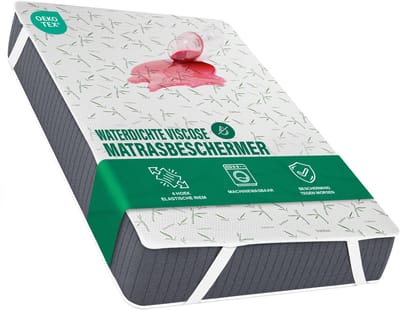 Cosensi- Matrasbeschermer Waterdicht - Bamboe Viscose - 180x200 - Ademend - 4 Elastische Hoeken - Oeko-Tex Gecertificeerd - Matrasovertrek