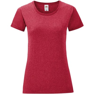 Dames-T-shirt Fruit of the Loom Iconic 150
