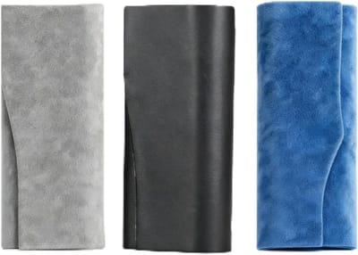 Set van 3 Leren Brillenhoezen met Magnetische Sluiting voor Myopie en Stralingsbescherming