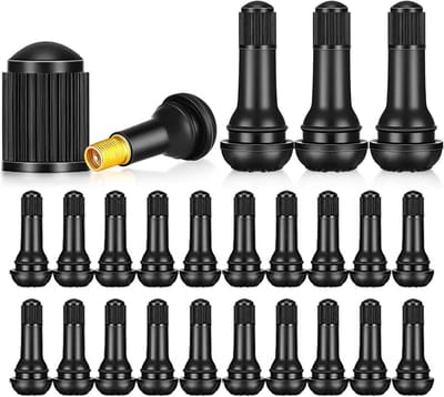 Set van 20 Tubeless Ventielen voor Auto, Motor en Fiets - Rubber Ventieldoppen voor Betrouwbare Luchtdichtheid en Duurzaamheid