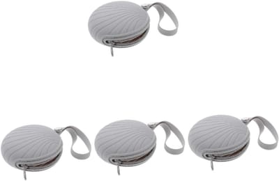 Menstruatiecup Opbergtas - Bekerhouder Organizer - Hygiënisch Opbergen - Stevig Siliconen Materiaal - 4 Stuks - Grijs