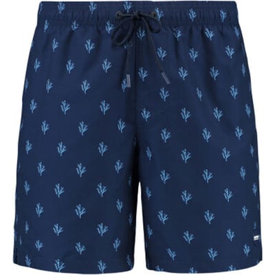 Shiwi Heren zwemshort mike 7" koraalprint donker