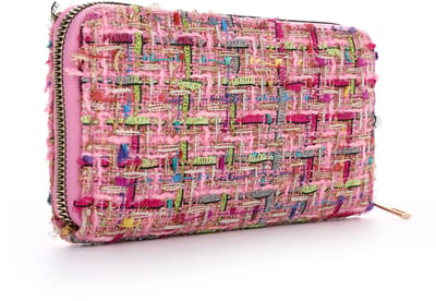 SF - Portemonnee klassiek zomer - Roze gemengd - 20 x 10 x 3 cm
