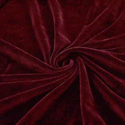 Gezellig Huis Velvet Kussensloop Effen Auto Bank Kussenhoes Effen Kleur Kantoor Eenvoudige Kussensloop Decoreren 45x45cm 1PC wijnrode kleur