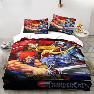 Cartoon Thundercats Beddengoed Set Laken King Twin Dubbel Kinder Beddengoed Set Microvezel Of Polyester Dekbedovertrek Set Hometextiel 140x200cm 3pcs