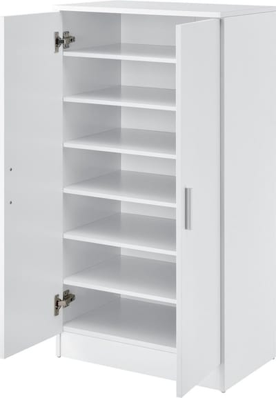 Schoenenkast Ster voor 14 paar schoenen 108x55x35 cm wit