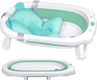 Opvouwbaar Babybadje 82x50cm - Antislip en Ruimtebesparend voor Pasgeborenen en Kinderen