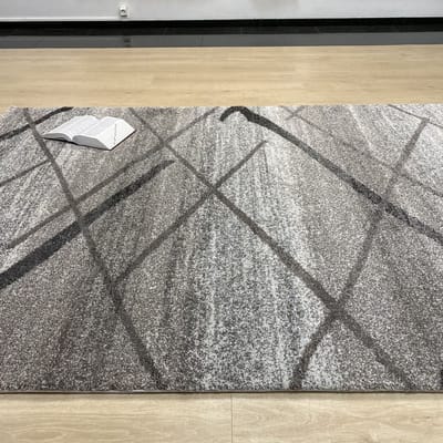 Grijs Tapijt Dik Laagpolig Vloerkleed Koho Zen Premium Feeling - 80x150cm- Modern - Woonkamer - Salon - Slaapkamer - Eetkamer